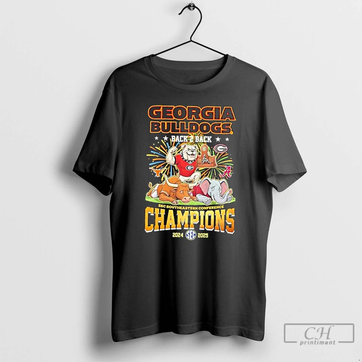 Classic Mascots Georgia Bulldogs Back 2 Back Sec Southeastern Conference Champions 2024 2025 T Shirts Hoodie, Sweatshirt