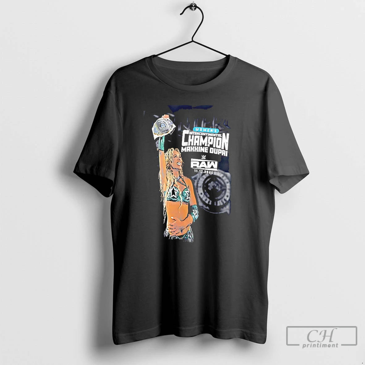 Classic Maxxine Dupri Womens Intercontinental Champion Raw 2025 T-Shirts, Hoodie, Sweatshirt | AU01DripNestTees.com