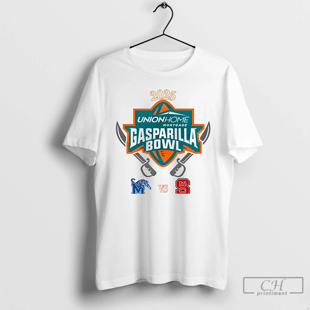 Classic Memphis Tigers Vs Nc State Wolfpack 2025 Gasparilla Bowl T-Shirts, Hoodie, Sweatshirt | AU01DripNestTees.com