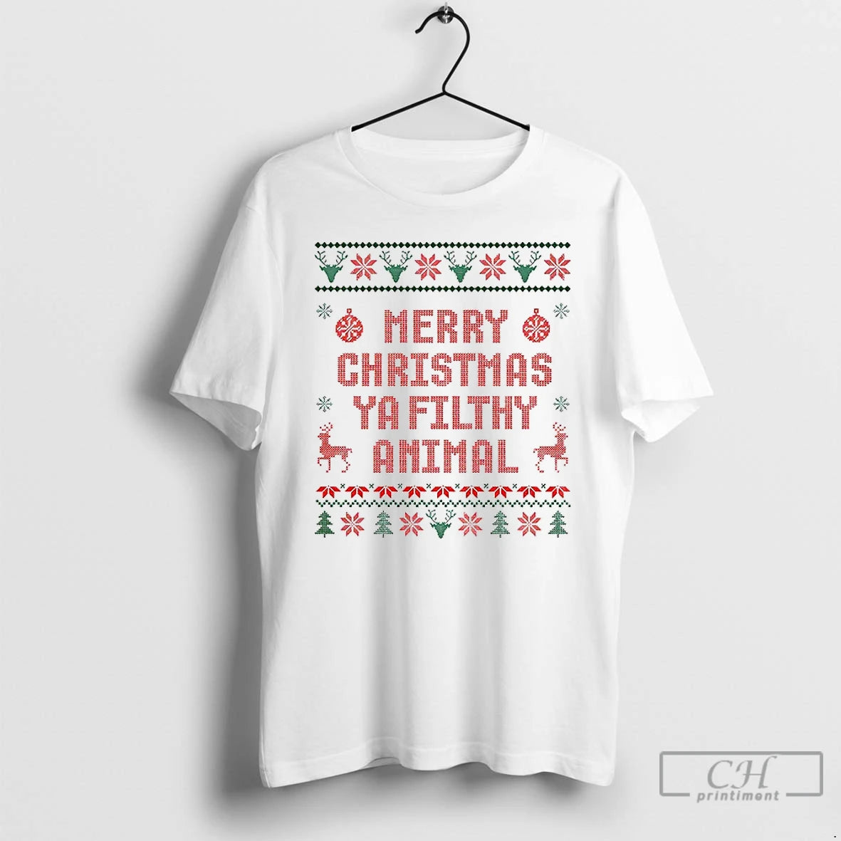 Classic Merry Christmas Ya Filthy Animal Ugly Christmas 2025 T-Shirts, Hoodie, Sweatshirt | AU01DripNestTees.com