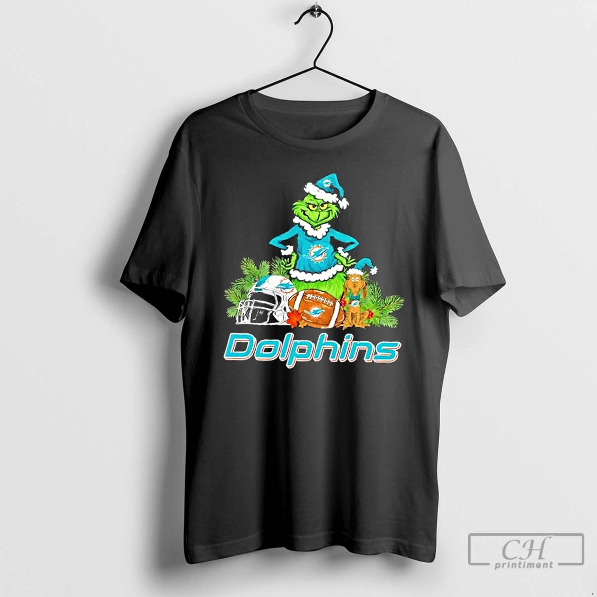 Classic Miami Dolphins Football X Grinch Merry Christmas Graphic T-Shirts, Hoodie, Sweatshirt | AU01DripNestTees.com