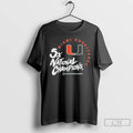 Classic Miami Football 2025 Cfp Five Time National Champions T-Shirts, Hoodie, Sweatshirt | AU01DripNestTees.com