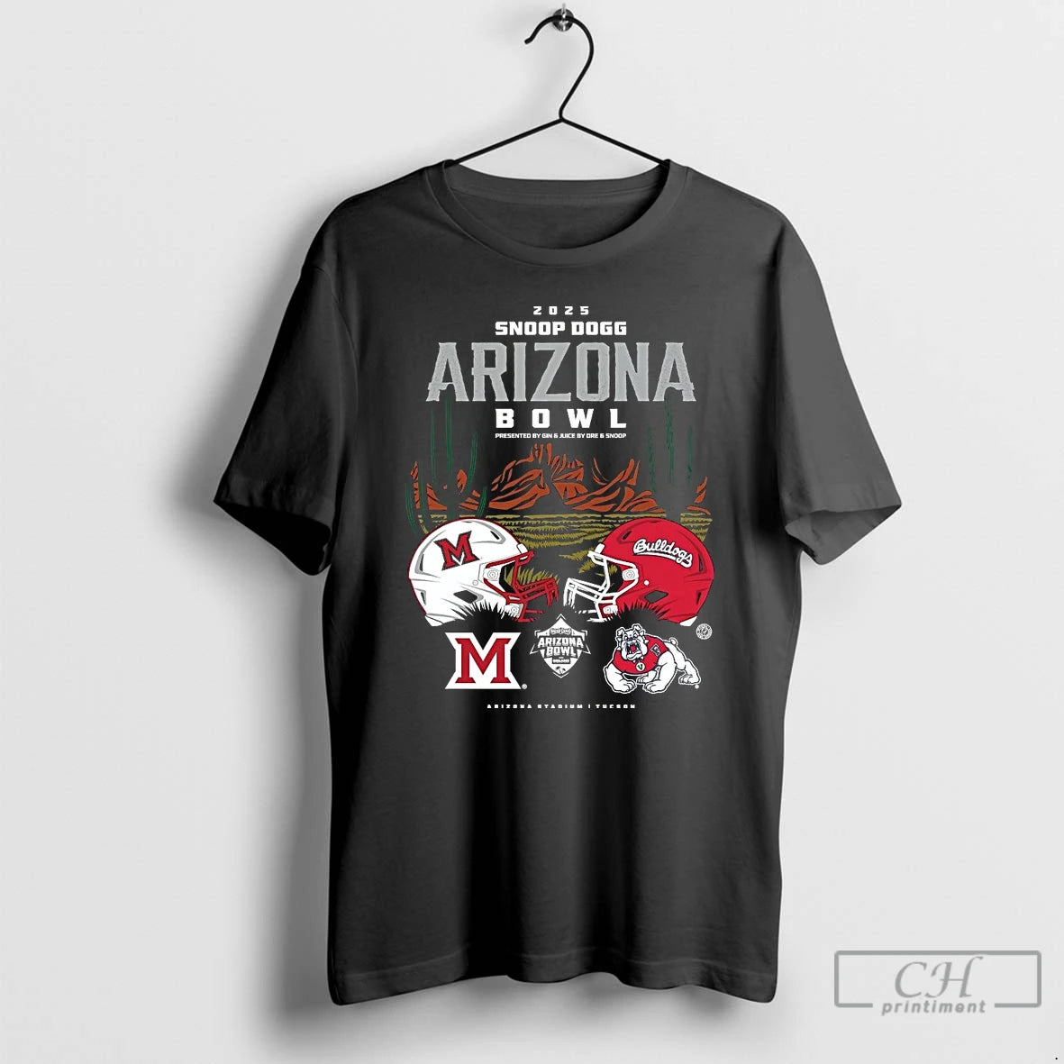 Classic Miami Redhawks Vs Fresno State Bulldogs 2025 Arizona Bowl Head To Head T Shirts Hoodie, Sweatshirt