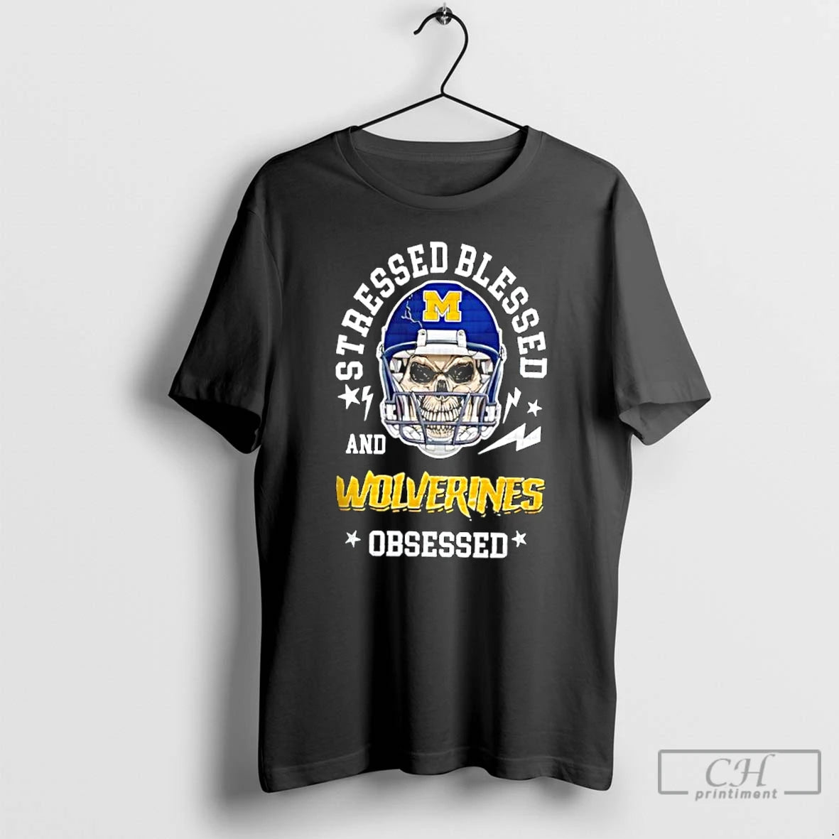 Classic Michigan Wolverines Ncaa Obsessed Helmet Skull T-Shirts, Hoodie, Sweatshirt | AU01DripNestTees.com