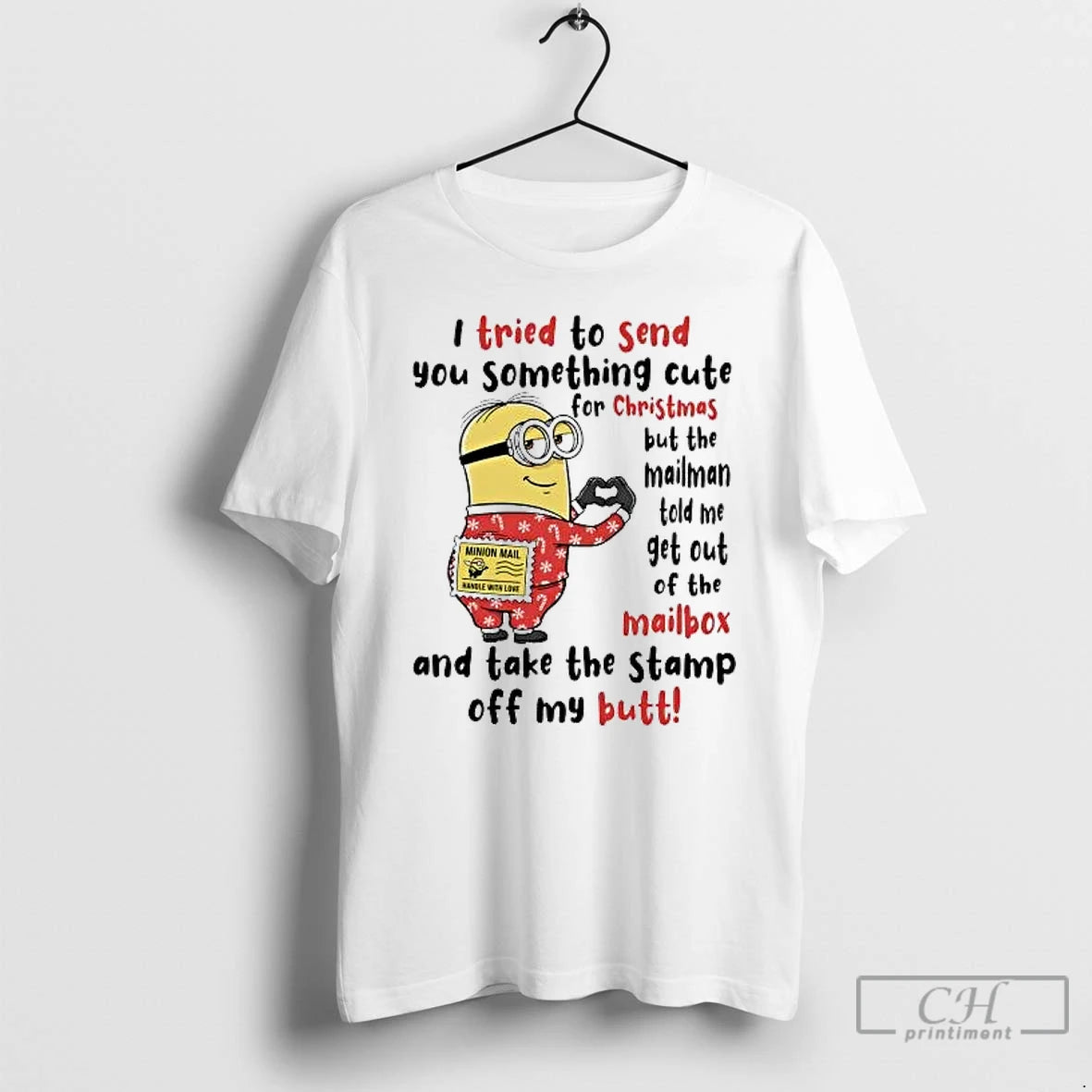 Classic Minion I Tried To Send You Something Cute For Christmas T-Shirts, Hoodie, Sweatshirt | AU01DripNestTees.com