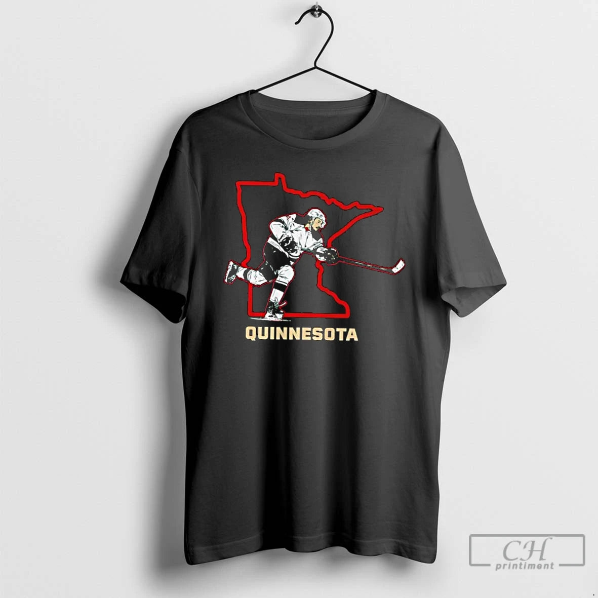 Classic Minnesota Wild Quinn Hughes Quinnesota Map T-Shirts, Hoodie, Sweatshirt | AU01DripNestTees.com