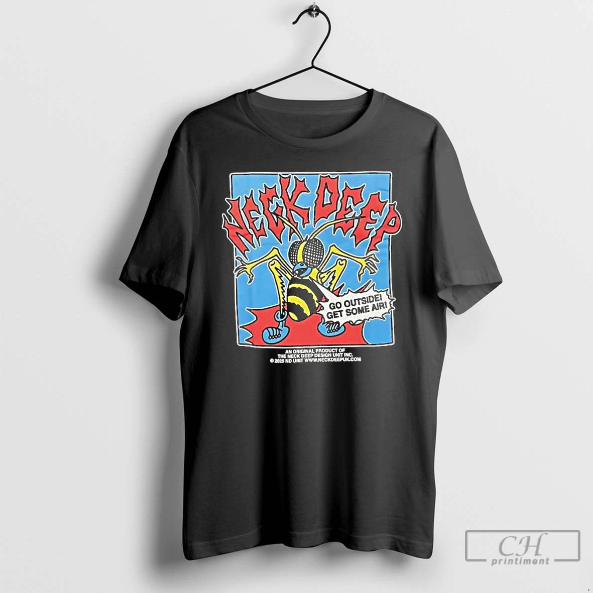Classic Neck Deep Go Outside Get Some Air Graphic T-Shirts, Hoodie, Sweatshirt | AU01DripNestTees.com