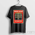 Classic Never Again Will We Have To Wonder How The German T-Shirts, Hoodie, Sweatshirt | AU01DripNestTees.com