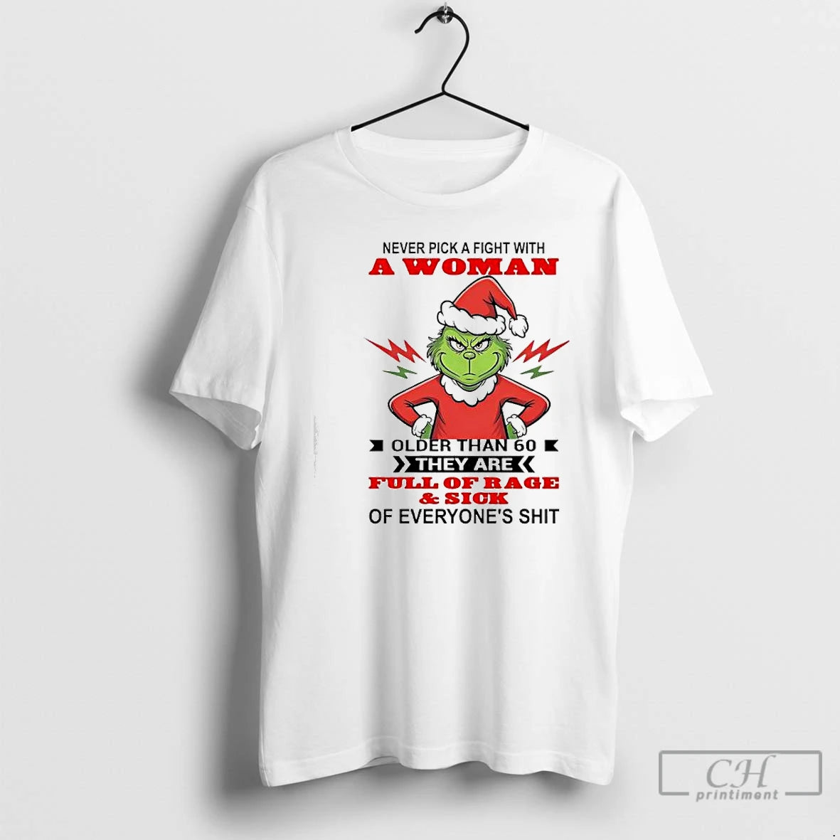 Classic Never Pick A Fight With A Woman Older Than 60 They Are Full Of T-Shirts, Hoodie, Sweatshirt | AU01DripNestTees.com