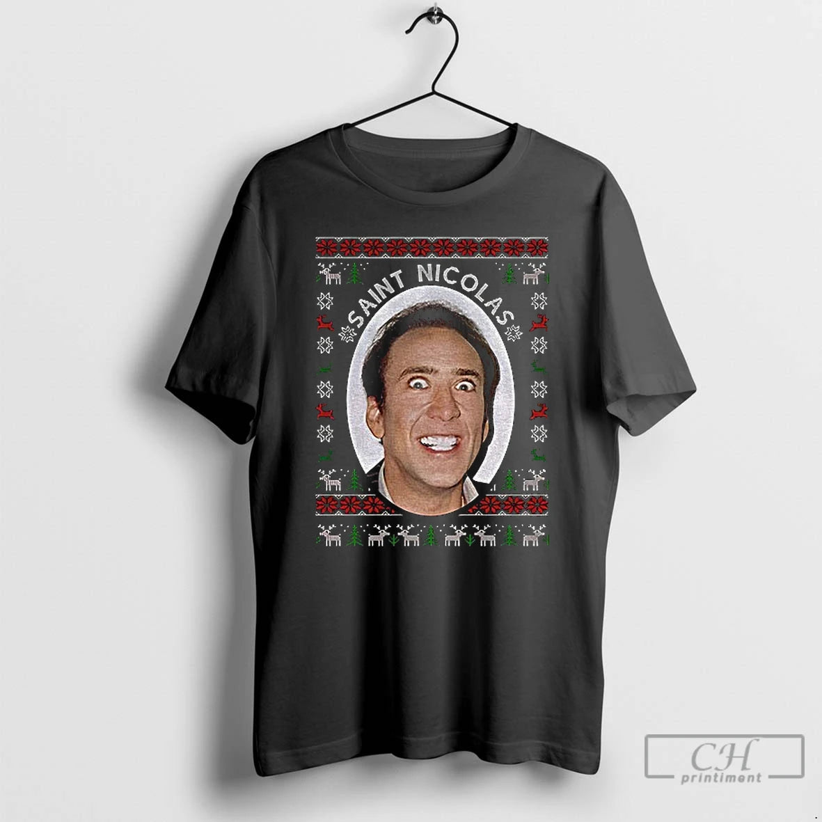 Classic Nicolas Cage St Nicolas Christmas 2025 T-Shirts, Hoodie, Sweatshirt | AU01DripNestTees.com