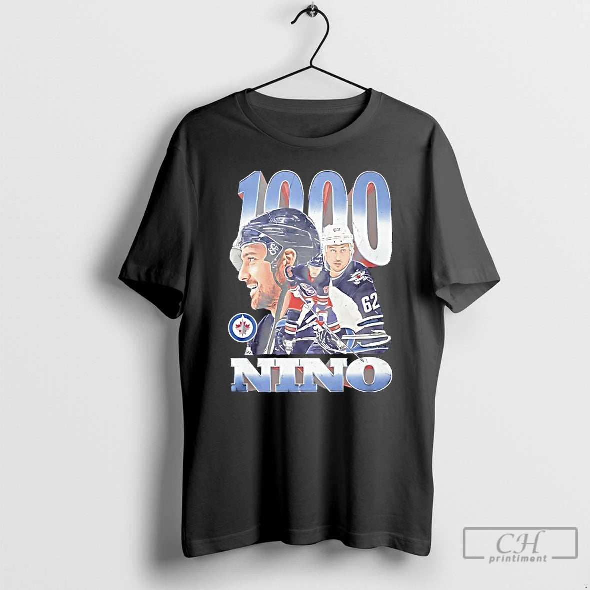 Classic Nino Niederreiter Winnipeg Jets 1000 Games Graphic T-Shirts, Hoodie, Sweatshirt | AU01DripNestTees.com