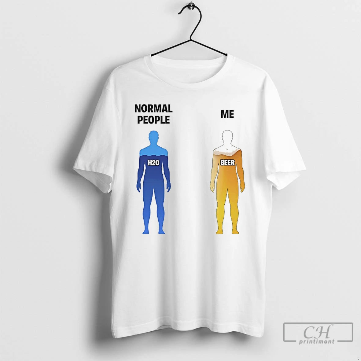 Classic Normal People H2o Vs Me Beer T-Shirts, Hoodie, Sweatshirt | AU01DripNestTees.com