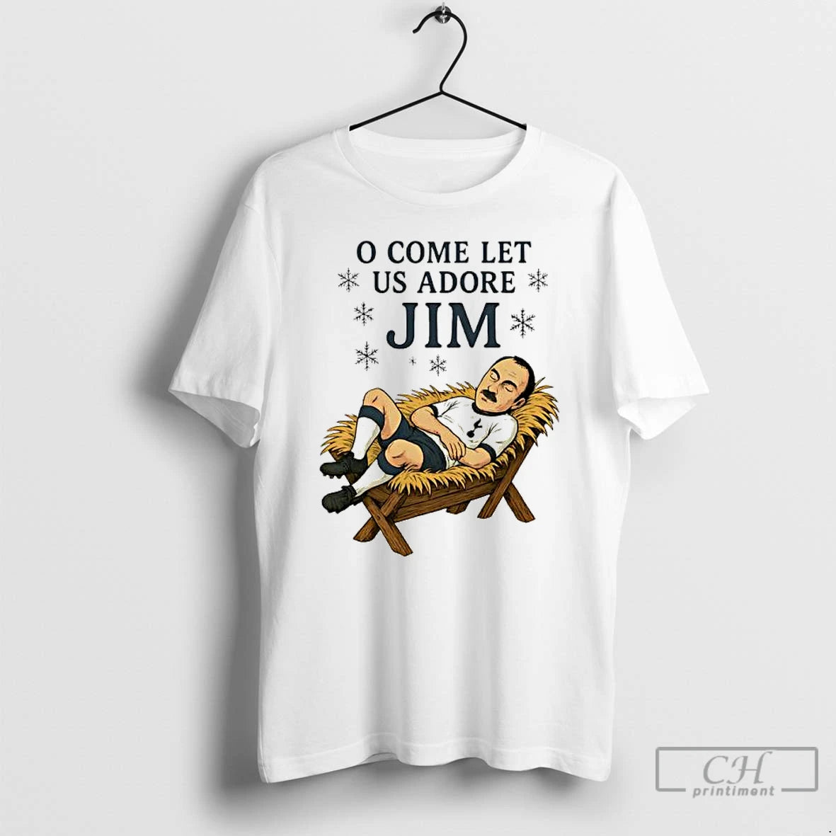 Classic O Come Let Us Adore Jim Spurs Christmas T-Shirts, Hoodie, Sweatshirt | AU01DripNestTees.com