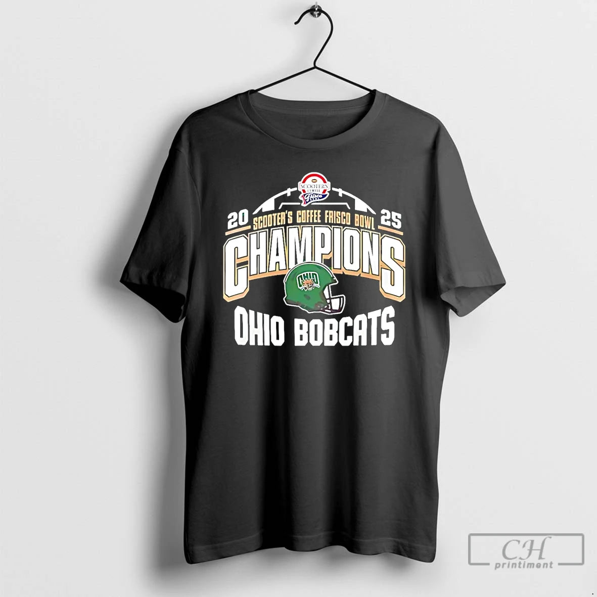Classic Ohio Bobcats Scooters Coffee Frisco Bowl Champion 2025 Helmet T-Shirts, Hoodie, Sweatshirt | AU01DripNestTees.com