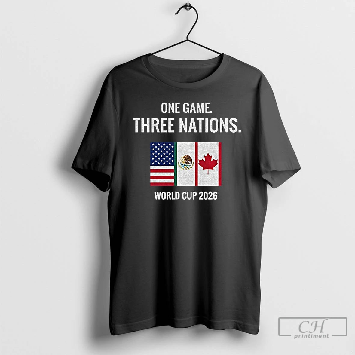 Classic One Game Three Nations World Cup 2026 Flag T-Shirts, Hoodie, Sweatshirt | AU01DripNestTees.com