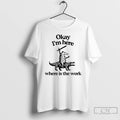 Classic Opossum Riding Crocodile Okay Im Here Where Is The Work T-Shirts, Hoodie, Sweatshirt | AU01DripNestTees.com