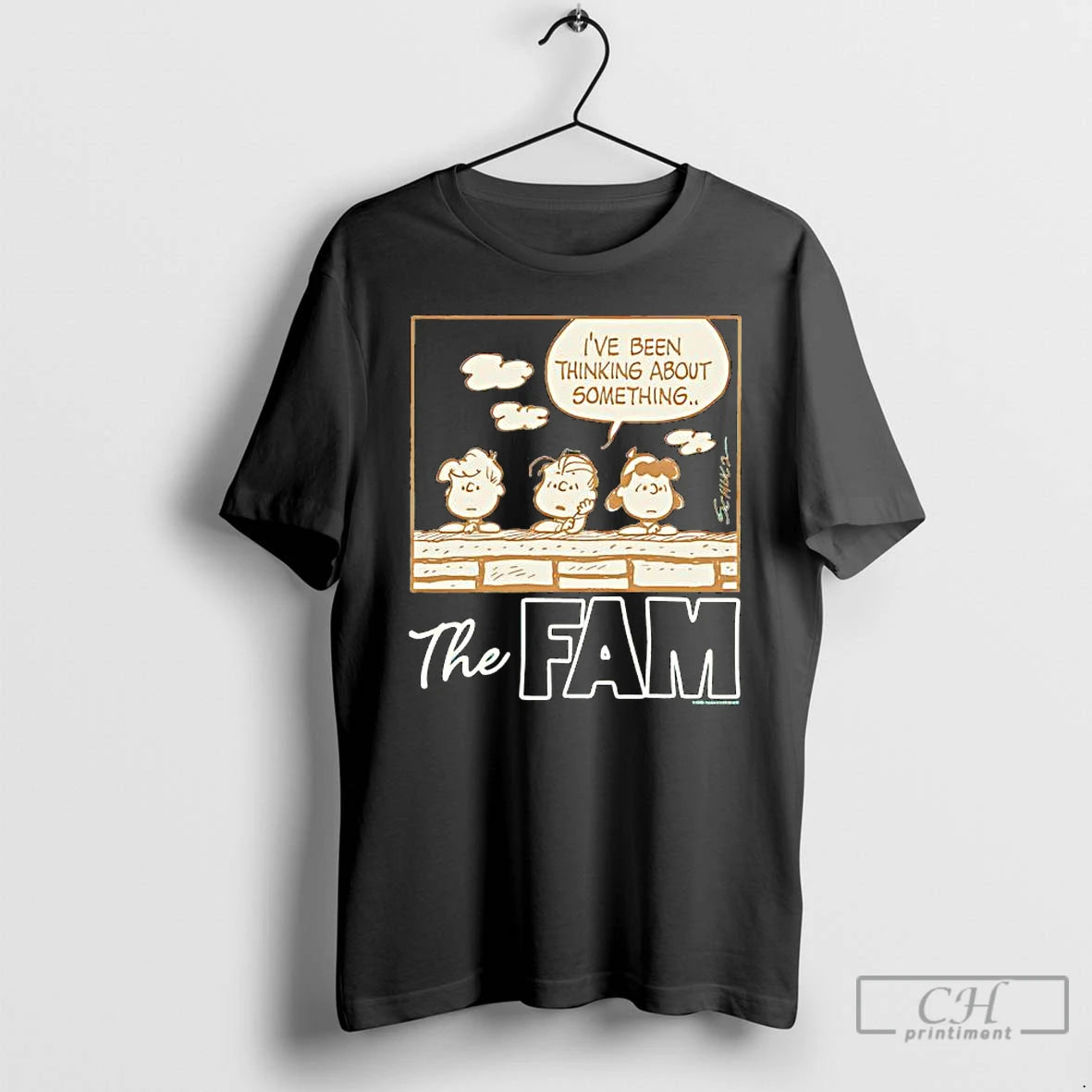 Classic Peanuts The Fam Ive Been Thinking About Something T-Shirts, Hoodie, Sweatshirt | AU01DripNestTees.com