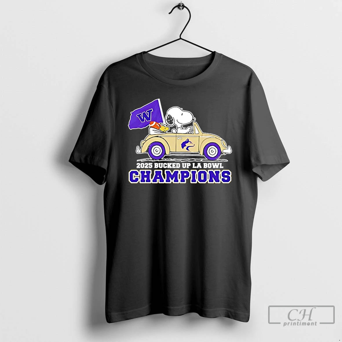 Classic Peanuts X Washington Huskies 2025 Bucked Up La Bowl T-Shirts, Hoodie, Sweatshirt | AU01DripNestTees.com