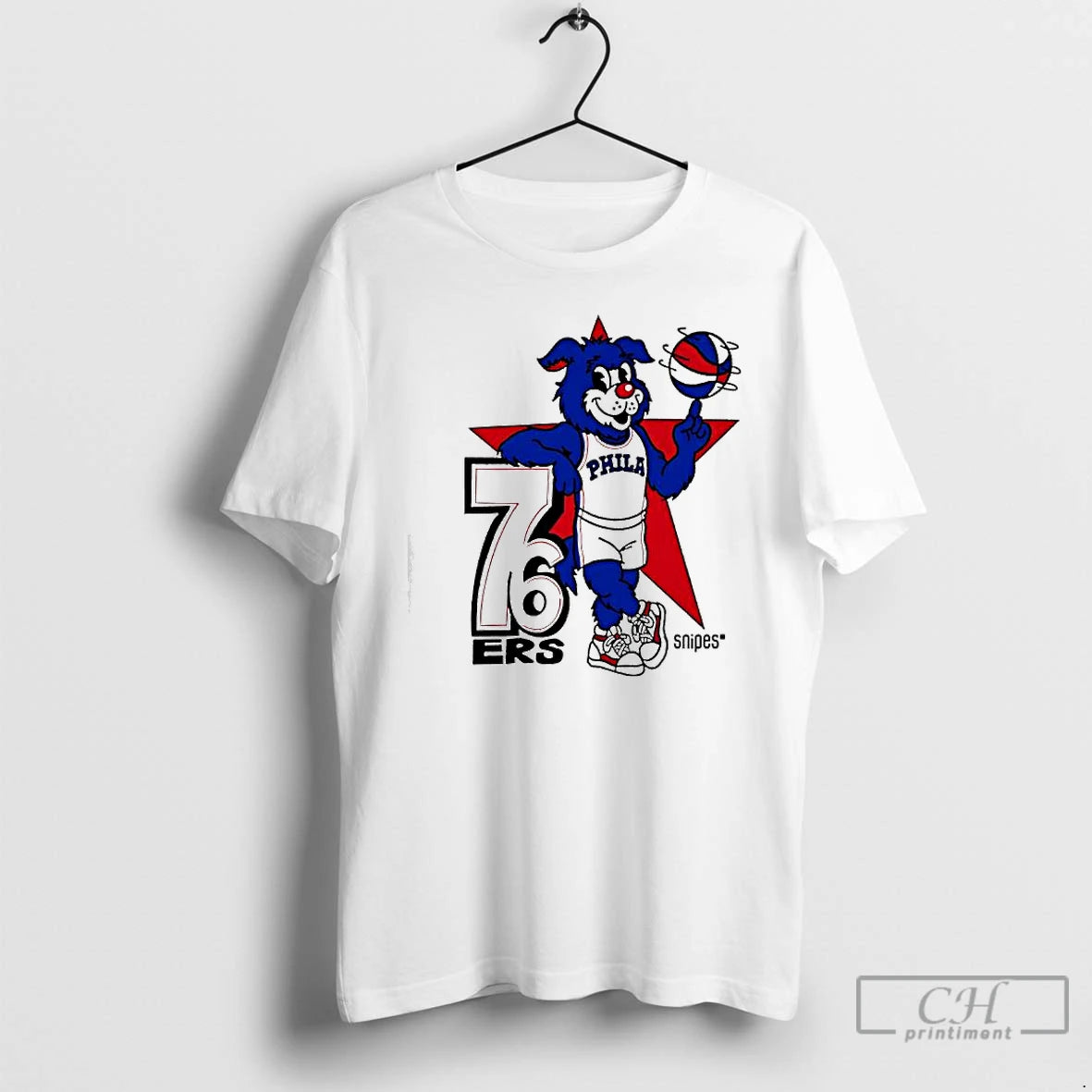 Classic Philadelphia 76ers Snipes Franklin The Dog Mascot T-Shirts, Hoodie, Sweatshirt | AU01DripNestTees.com