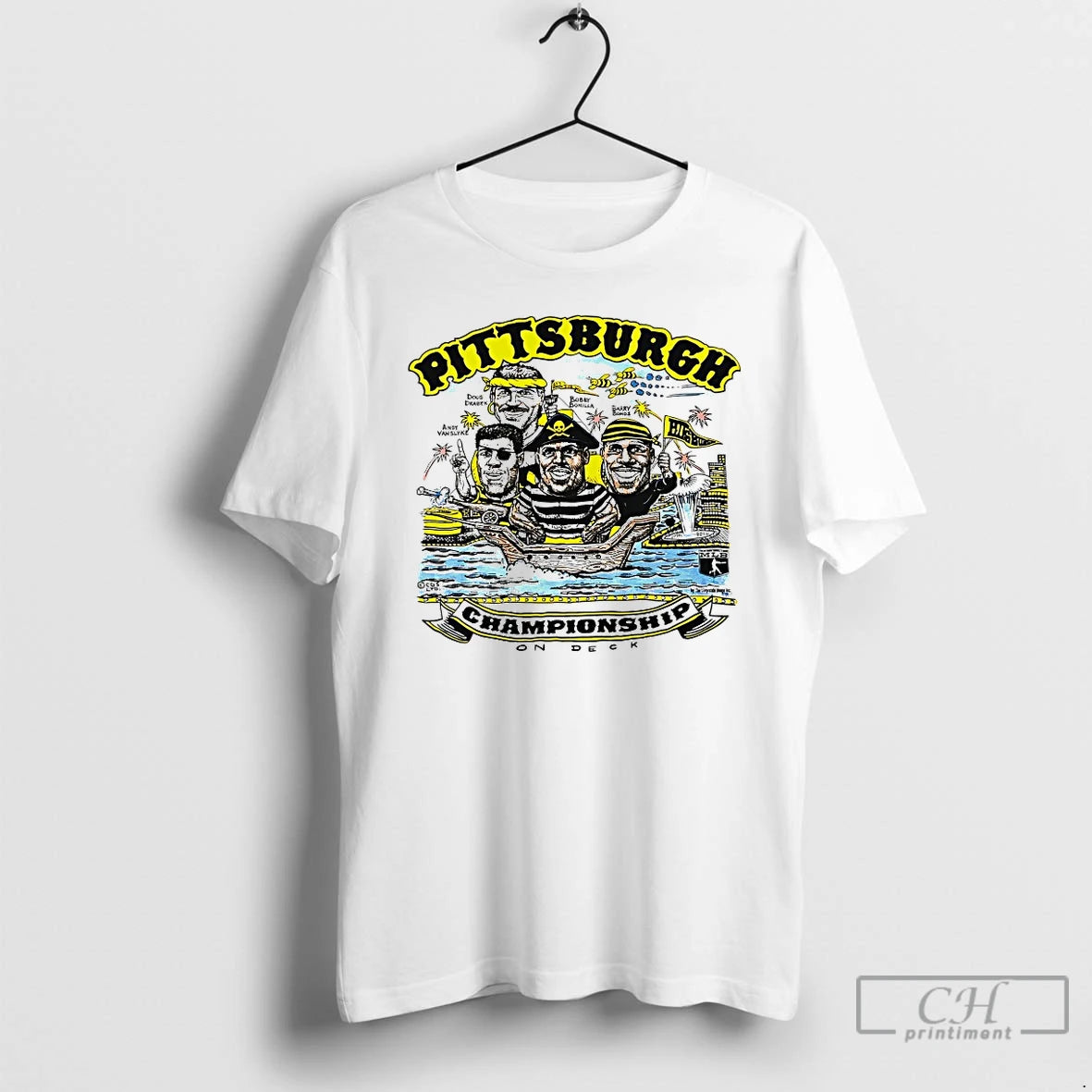 Classic Pittsburgh Pirates Championship On Deck Caricature Vintage T-Shirts, Hoodie, Sweatshirt | AU01DripNestTees.com