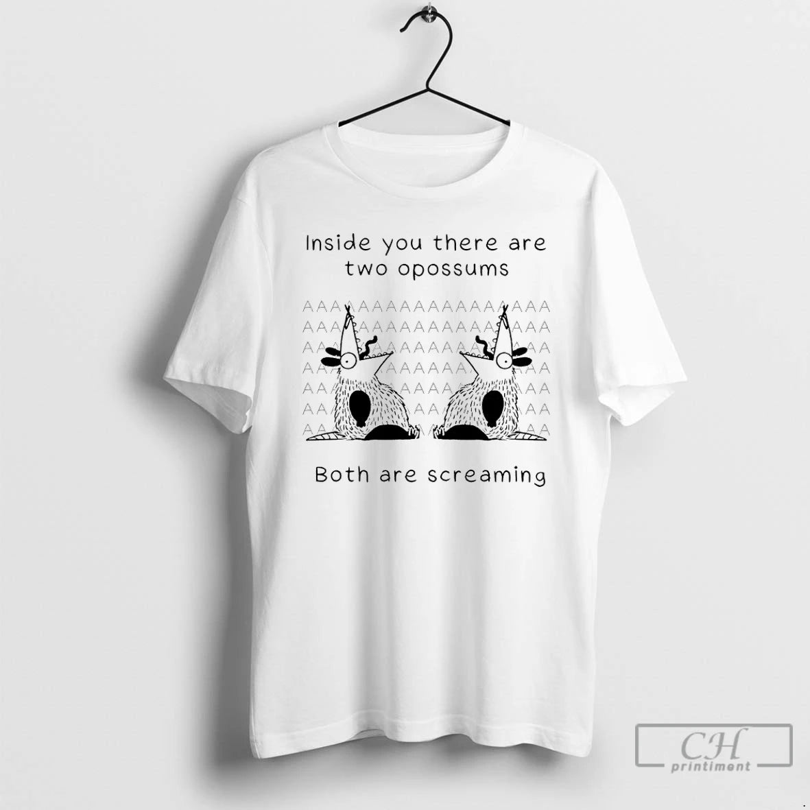 Classic Possums Inside You There Are Two Opossums Both Are Screaming T-Shirts, Hoodie, Sweatshirt | AU01DripNestTees.com