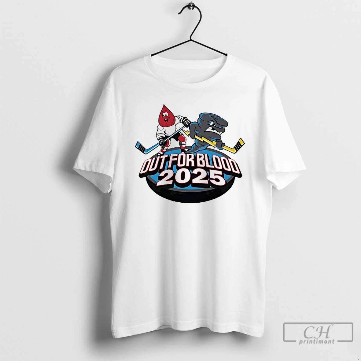 Classic Quad City Storm Hockey Out For Blood 2025 Mascot T-Shirts, Hoodie, Sweatshirt | AU01DripNestTees.com