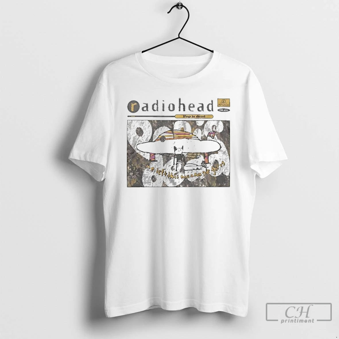 Classic Radiohead Pop Is Dead He Left This Message For Us T-Shirts, Hoodie, Sweatshirt | AU01DripNestTees.com