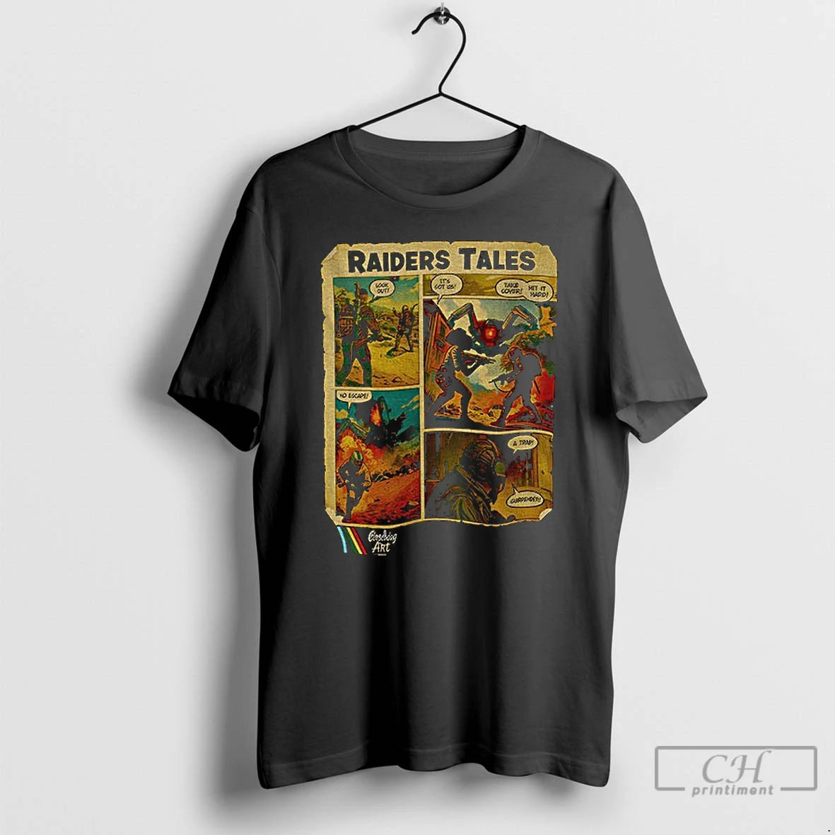 Classic Raiders Tales Comic Looter Scene Arc Raiders Inspired T-Shirts, Hoodie, Sweatshirt | AU01DripNestTees.com
