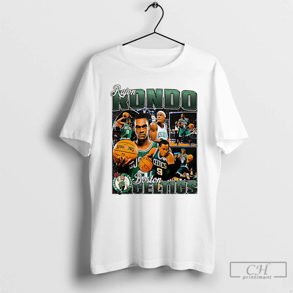 Classic Rajon Rondo Boston Celtics Player Collage T-Shirts, Hoodie, Sweatshirt | AU01DripNestTees.com