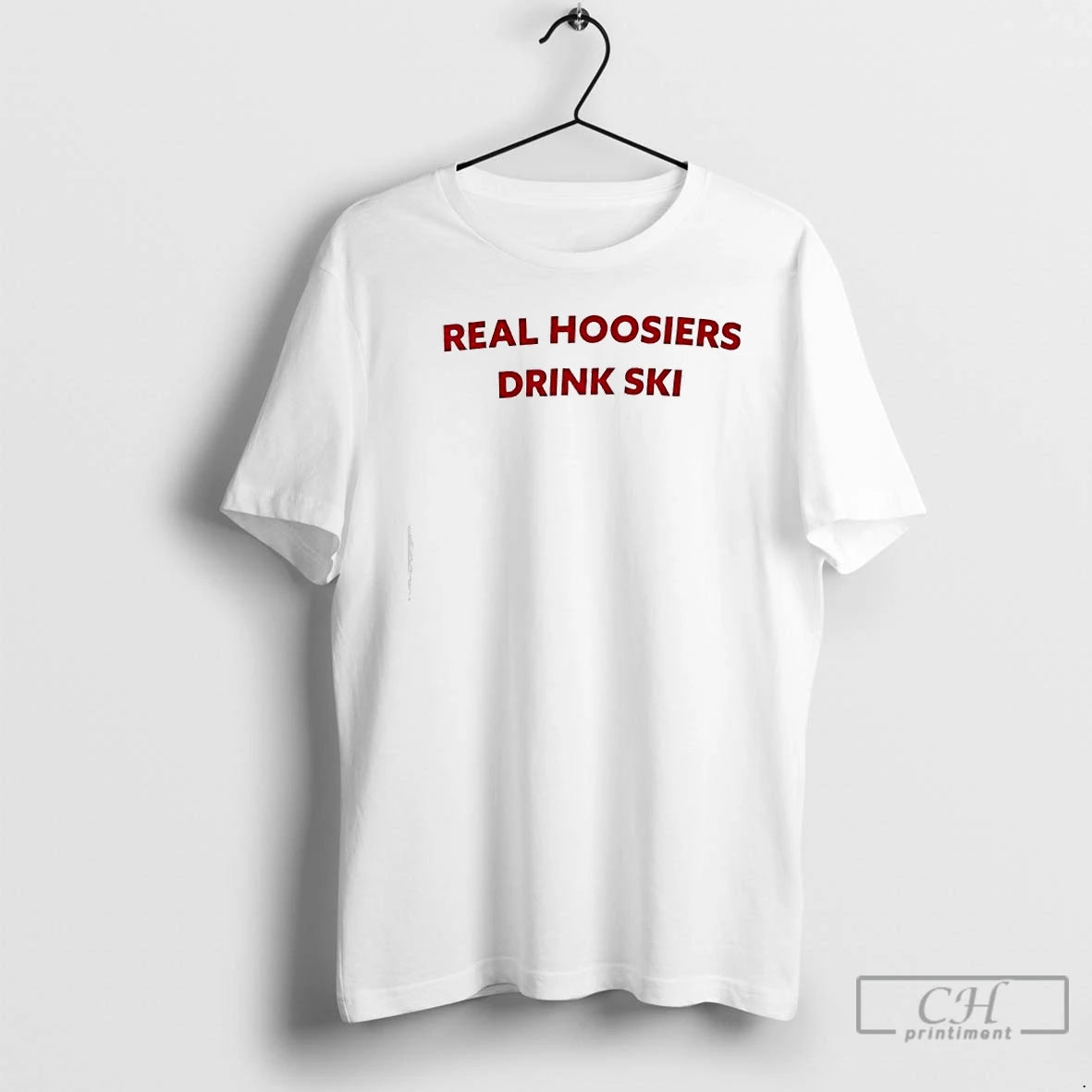Classic Real Hoosiers Drink Ski Text T-Shirts, Hoodie, Sweatshirt | AU01DripNestTees.com
