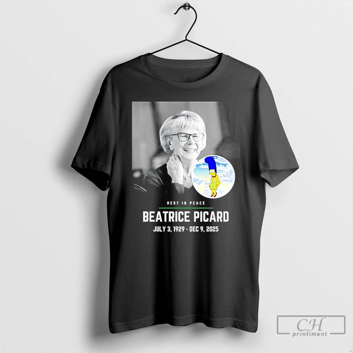 Classic Rest In Peace Beatrice Picard 1929 2025 T-Shirts, Hoodie, Sweatshirt | AU01DripNestTees.com