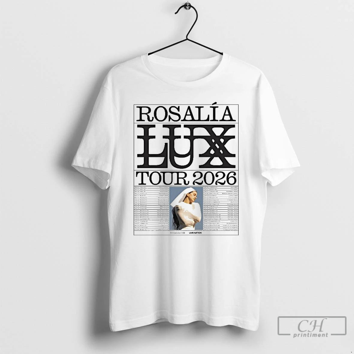 Classic Rosalia Lux Tour 2026 Europe And Uk And North American Dates T Shirts Sweater Hoodie, Sweatshirt