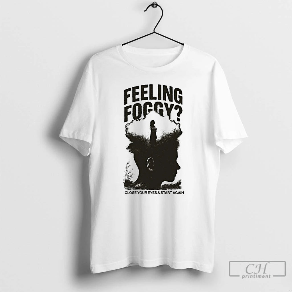 Classic Ryan Caraveo Feeling Foggy Close Your Eyes And Start Again T-Shirts, Hoodie, Sweatshirt | AU01DripNestTees.com