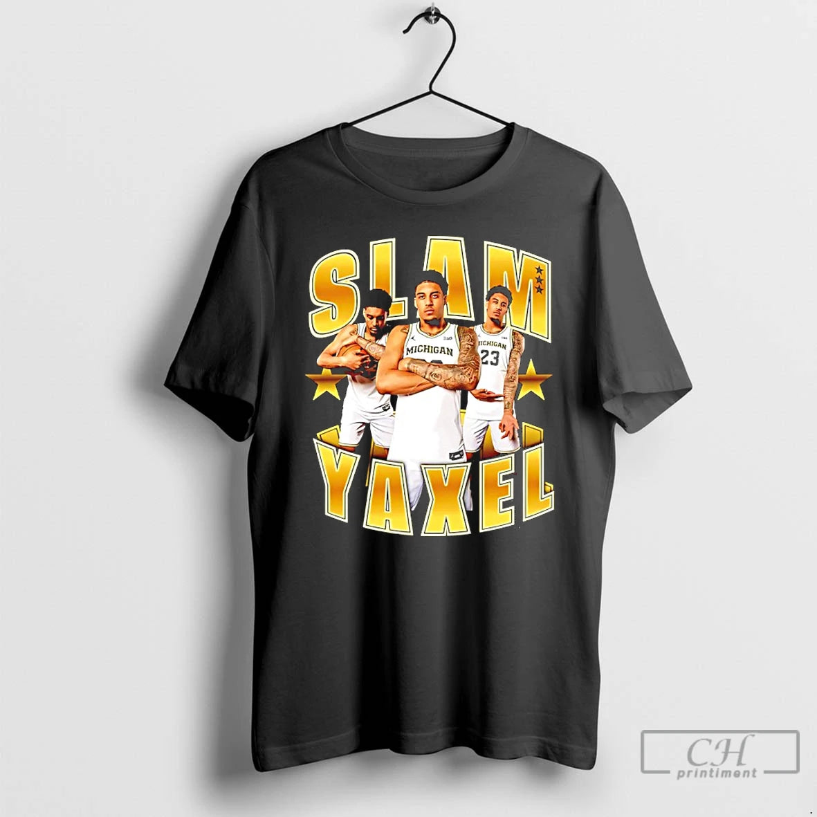 Classic Slam Yaxel Lendeborg Michigan Wolverines Basketball Graphic T-Shirts, Hoodie, Sweatshirt | AU01DripNestTees.com