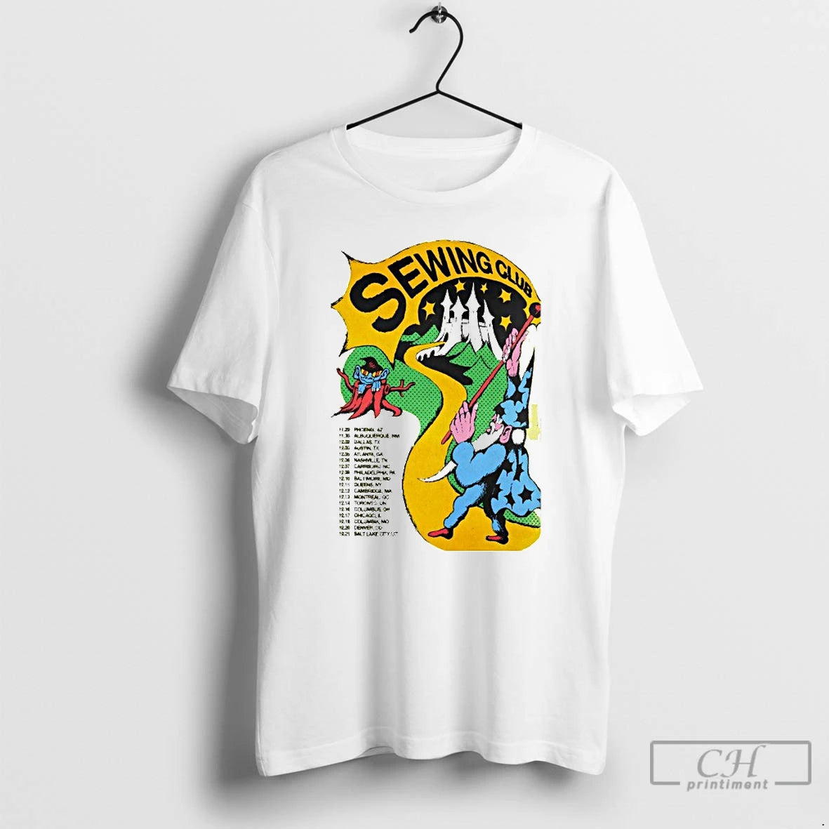 Classic Sewing Club 2025 America Tour Dates T-Shirts, Hoodie, Sweatshirt | AU01DripNestTees.com