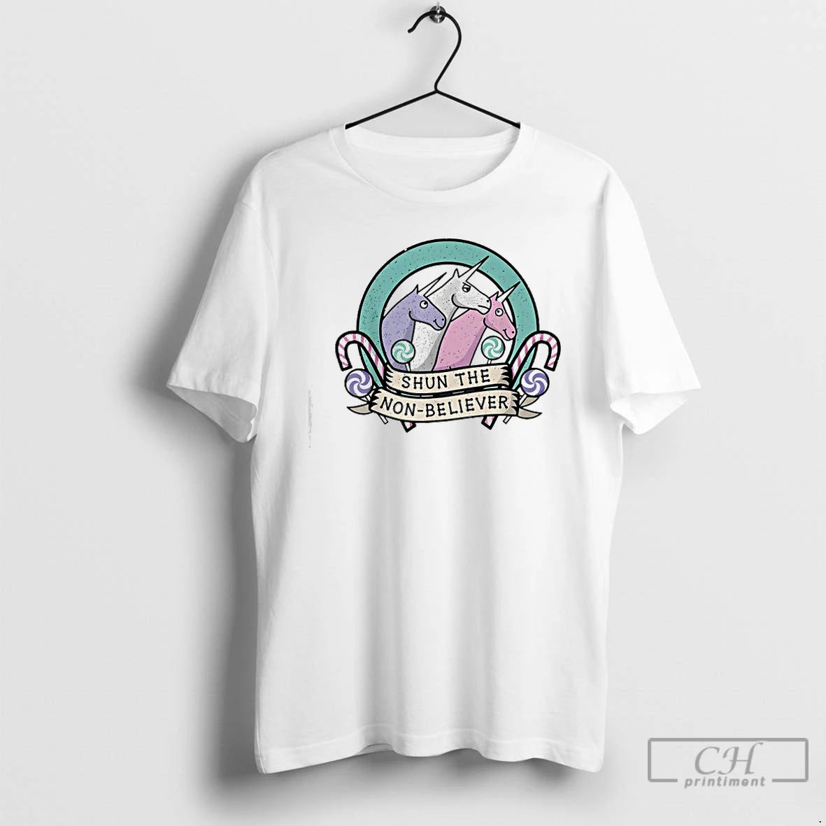 Classic Shun The Non Believers Unicorn Candy T-Shirts, Hoodie, Sweatshirt | AU01DripNestTees.com