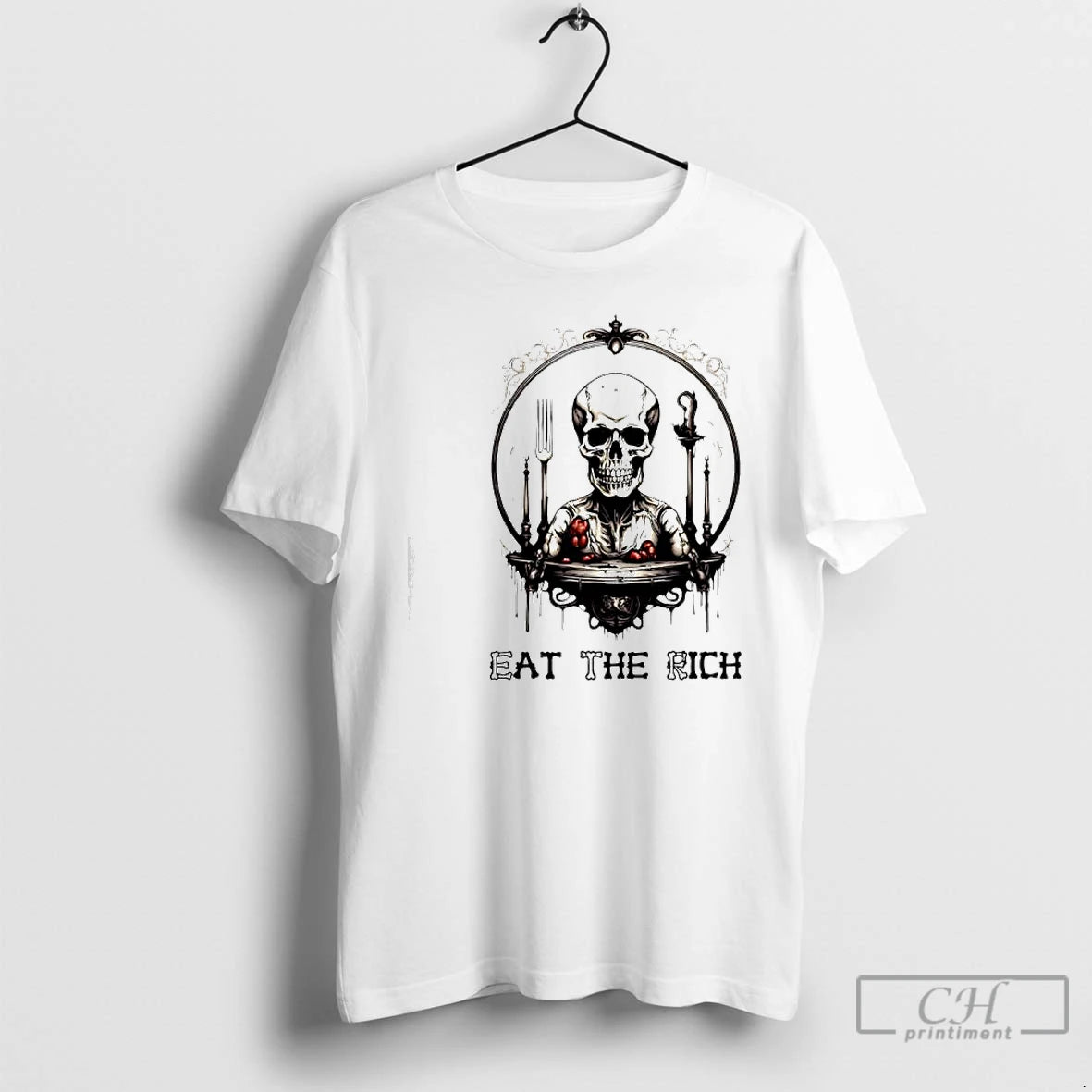 Classic Skeleton Eat The Rich Graphic T-Shirts, Hoodie, Sweatshirt | AU01DripNestTees.com