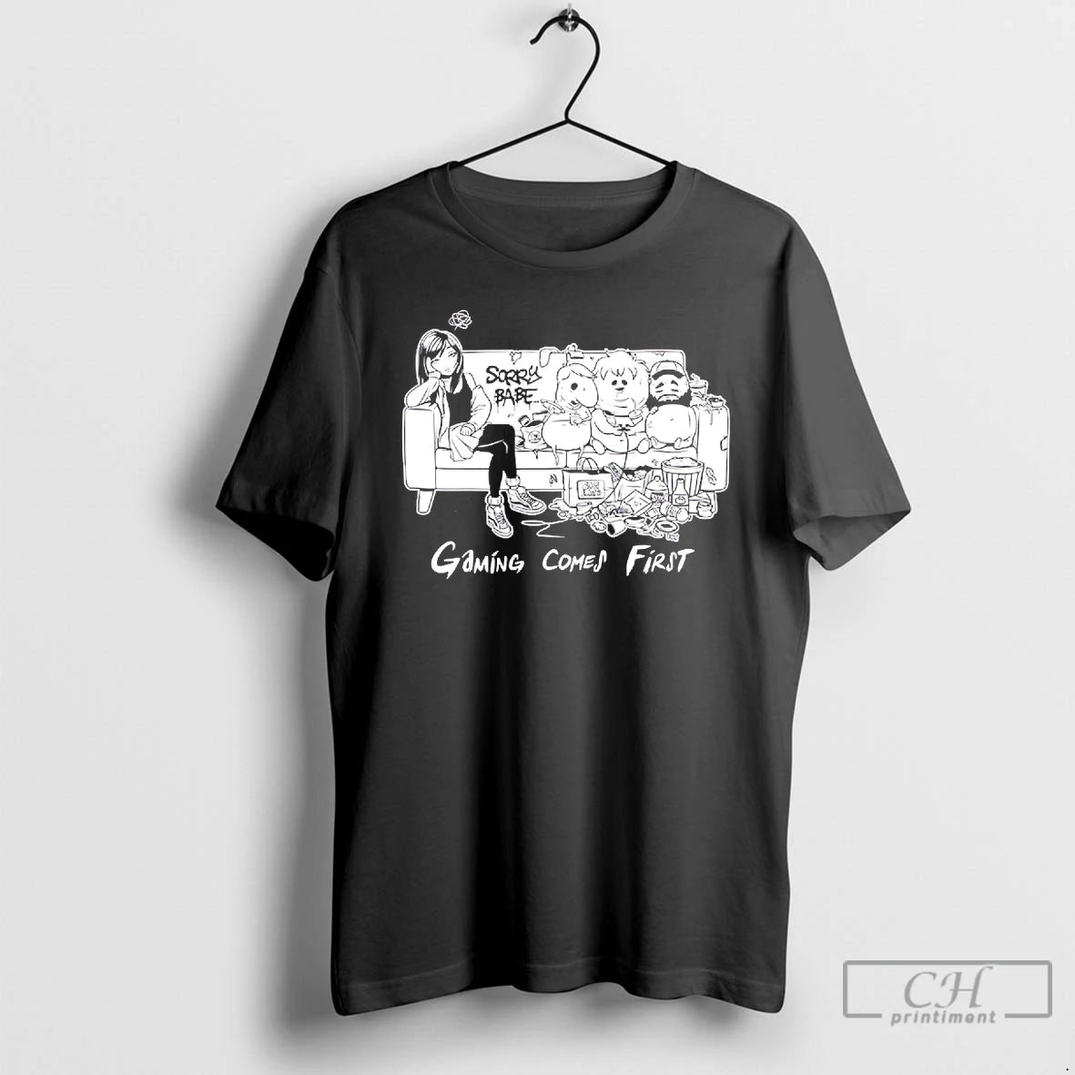 Classic Sorry Babe Gaming Comes First T-Shirts, Hoodie, Sweatshirt | AU01DripNestTees.com