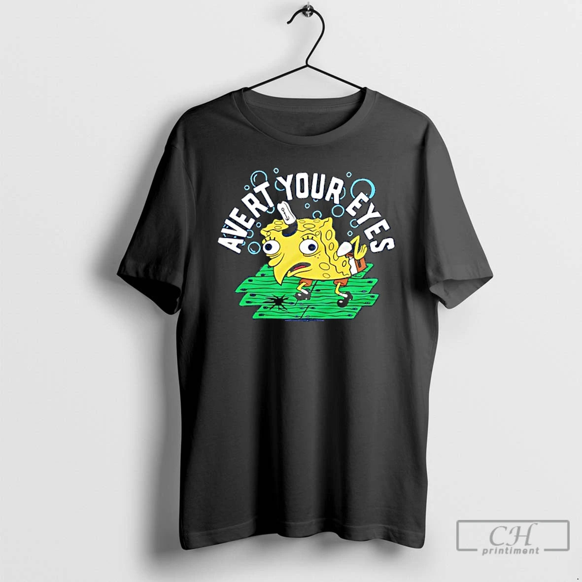 Classic Sponge Squarepants Avert Your Eyes Graphic T-Shirts, Hoodie, Sweatshirt | AU01DripNestTees.com