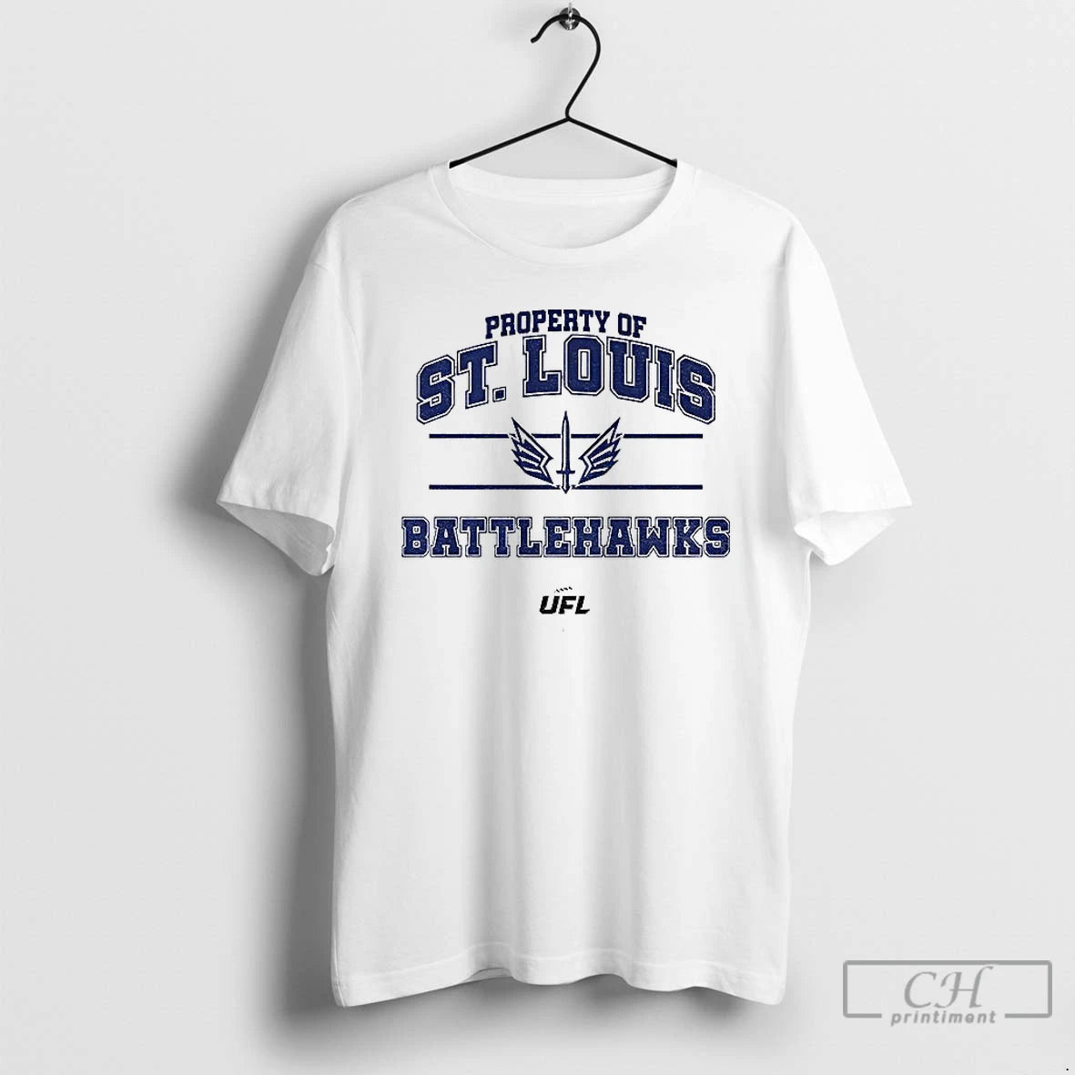 Classic St Louis Battlehawks Ufl Property Of St Louis Battlehawks T-Shirts, Hoodie, Sweatshirt | AU01DripNestTees.com