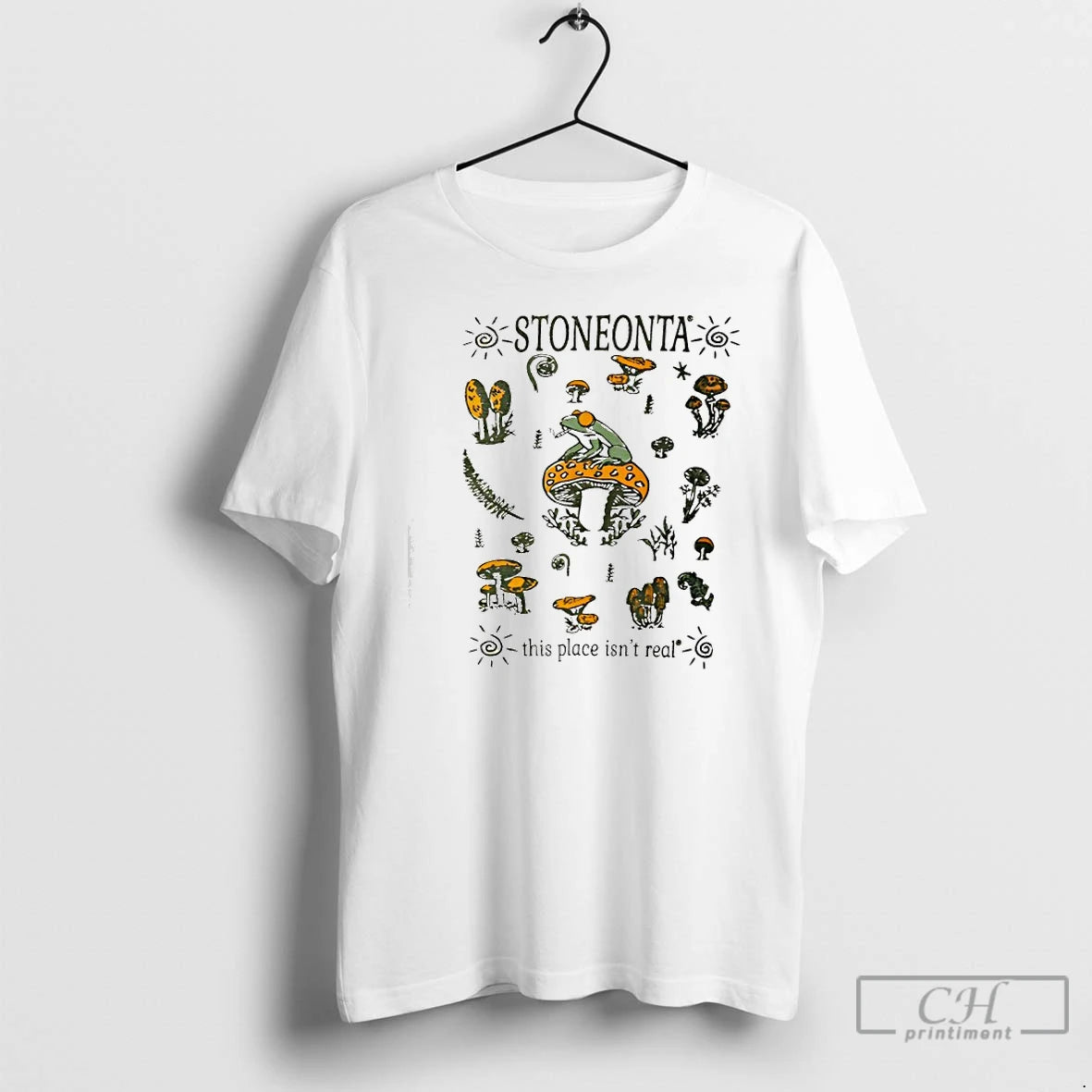 Classic Stoneonta This Place Isnt Real Frog Graphic T-Shirts, Hoodie, Sweatshirt | AU01DripNestTees.com