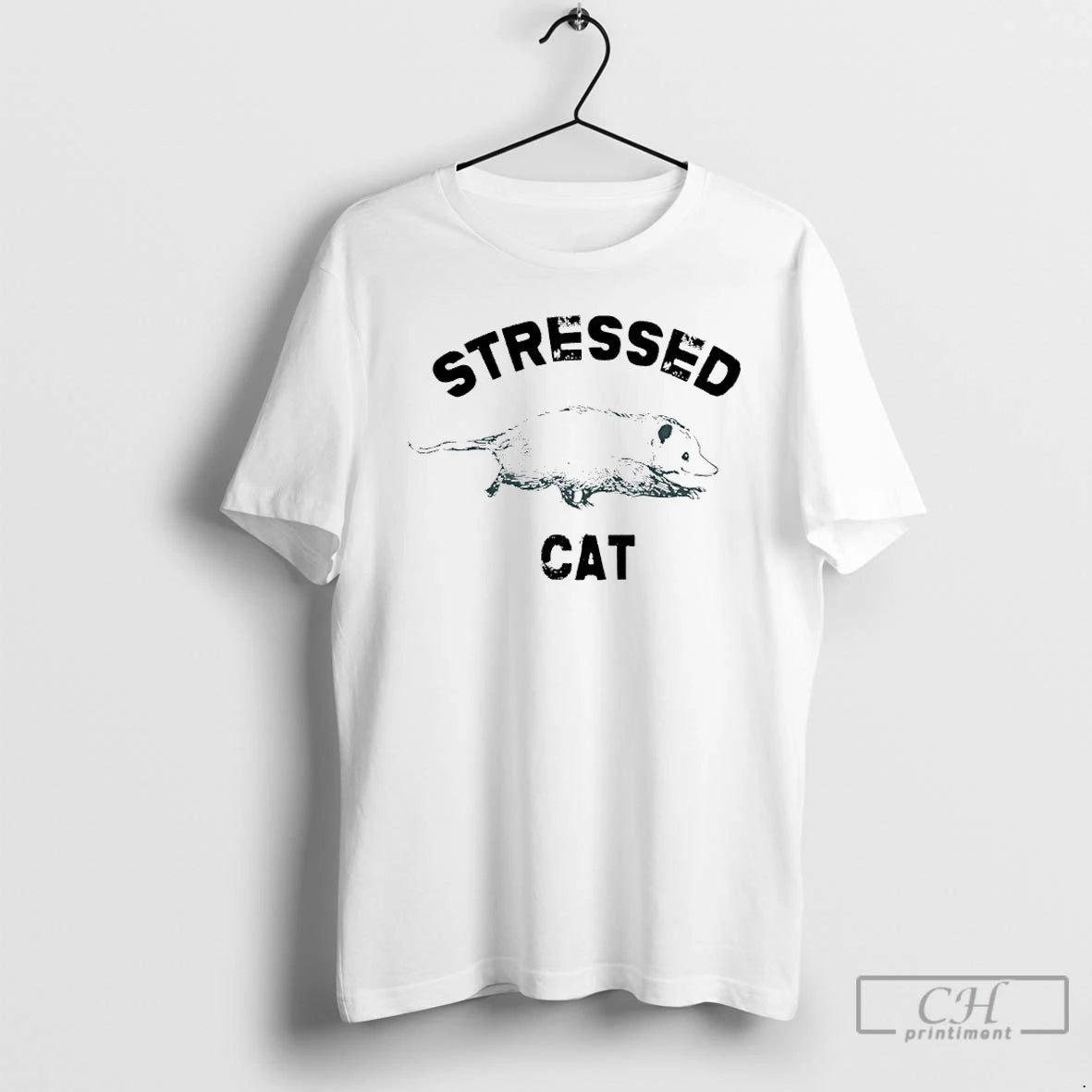 Classic Stressed Cat Opossum Meme T-Shirts, Hoodie, Sweatshirt | AU01DripNestTees.com