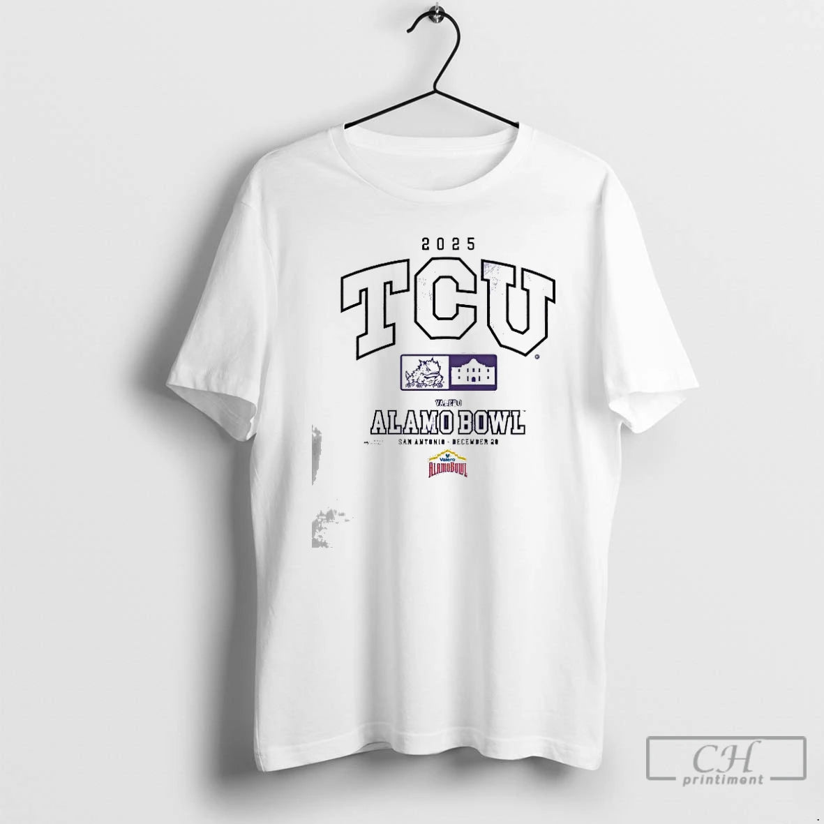 Classic Tcu Horned Frogs 2025 Valero Alamo Bowl T-Shirts, Hoodie, Sweatshirt | AU01DripNestTees.com
