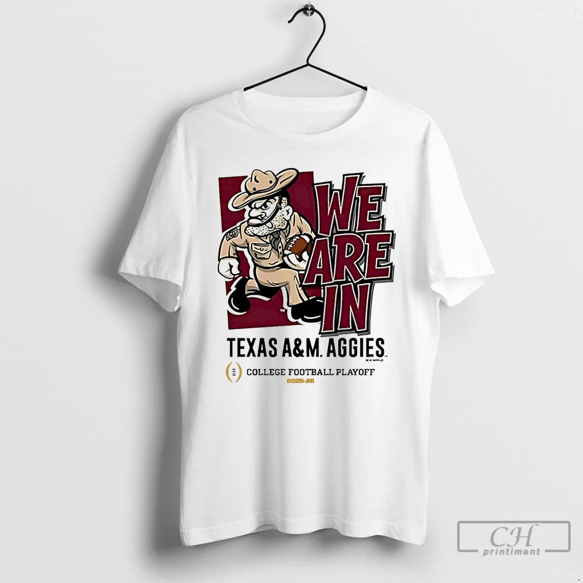Classic Texas Am Aggies 2025 Cfp Bound We Are In Mascot T-Shirts, Hoodie, Sweatshirt | AU01DripNestTees.com