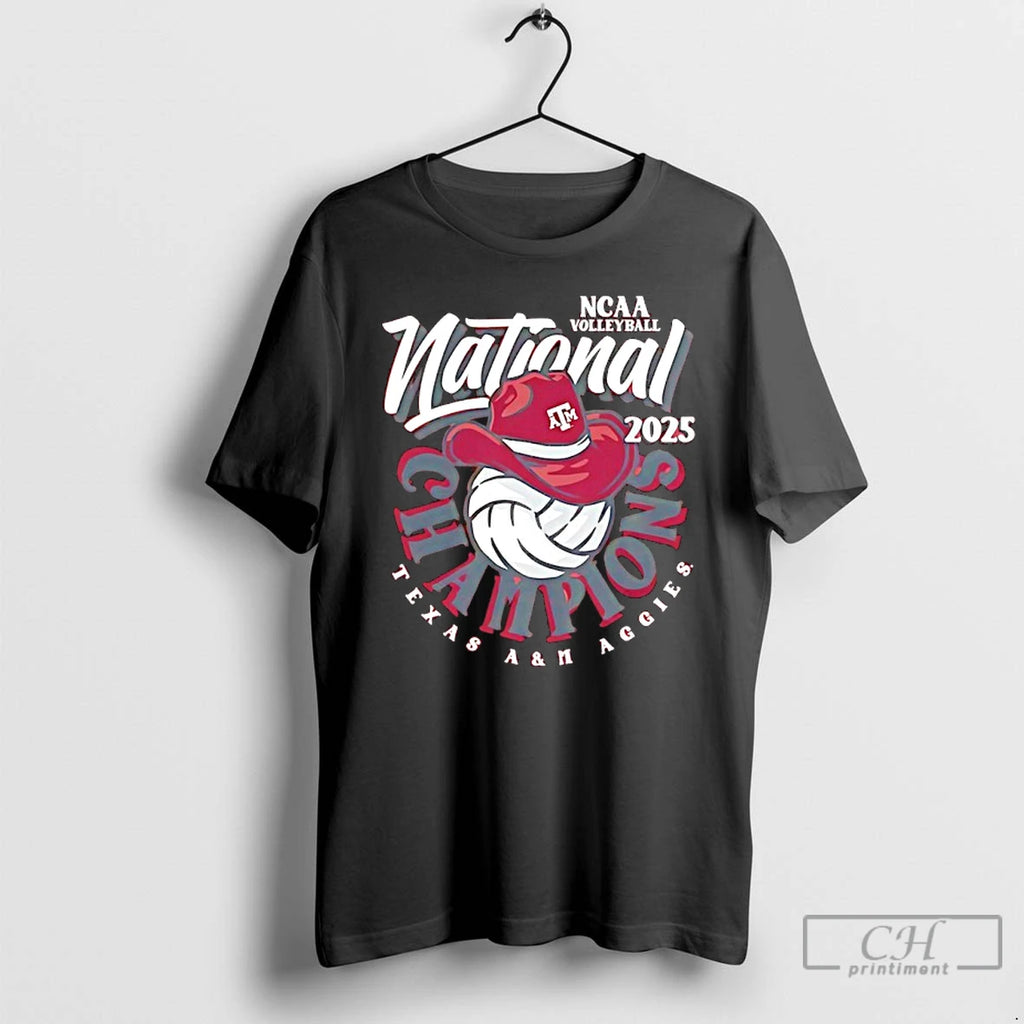 Classic Texas Am Aggies Womens Volleyball National Champions 2025 Hat T-Shirts, Hoodie, Sweatshirt | AU01DripNestTees.com