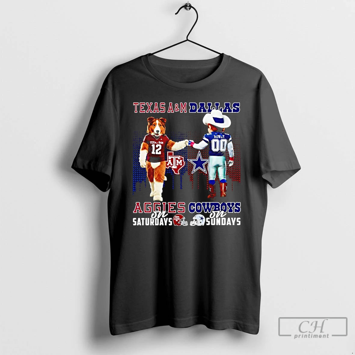 Classic Texas Am Aggies On Saturdays X Dallas Cowboys On Sundays Mascot T Shirts Sweater Hoodie, Sweatshirt