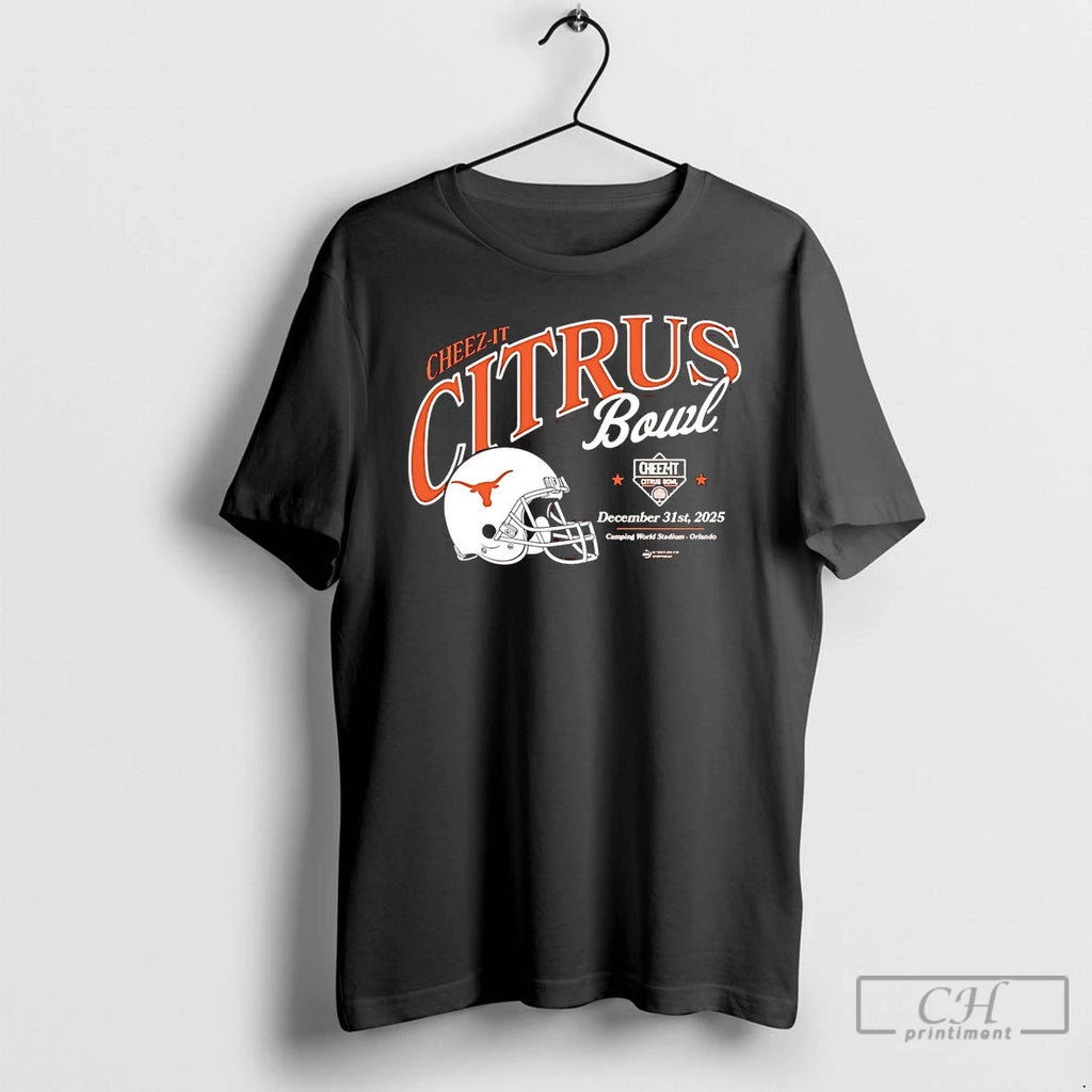 Classic Texas Longhorns 2025 Cheez It Citrus Bowl Helmet T-Shirts, Hoodie, Sweatshirt | AU01DripNestTees.com