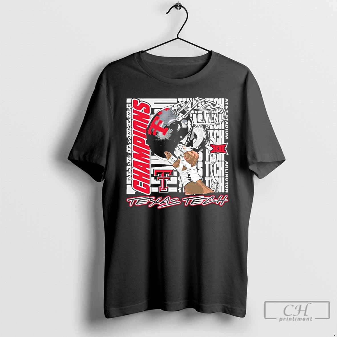 Classic Texas Tech 2025 Big 12 Conference Champions Helmet T-Shirts, Hoodie, Sweatshirt | AU01DripNestTees.com
