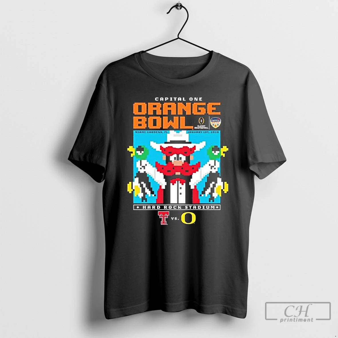 Classic Texas Tech Red Raiders Duck Hunt 2025 Capital One Orange Bowl T Shirts Sweater Hoodie, Sweatshirt