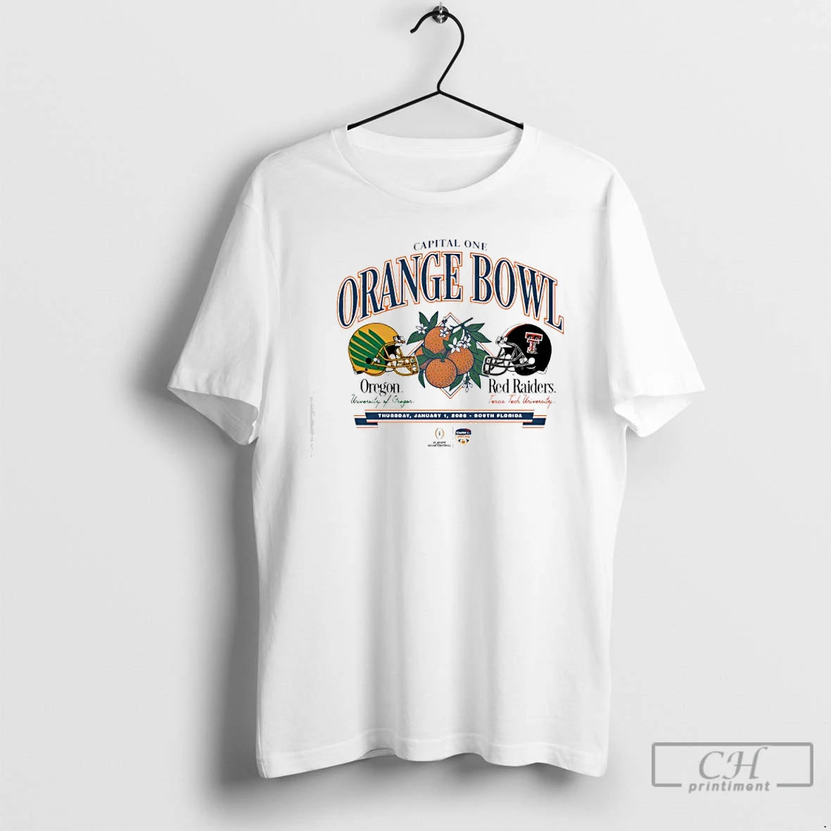 Classic Texas Tech Vs Oregon 2026 Capital One Orange Bowl T-Shirts, Hoodie, Sweatshirt | AU01DripNestTees.com